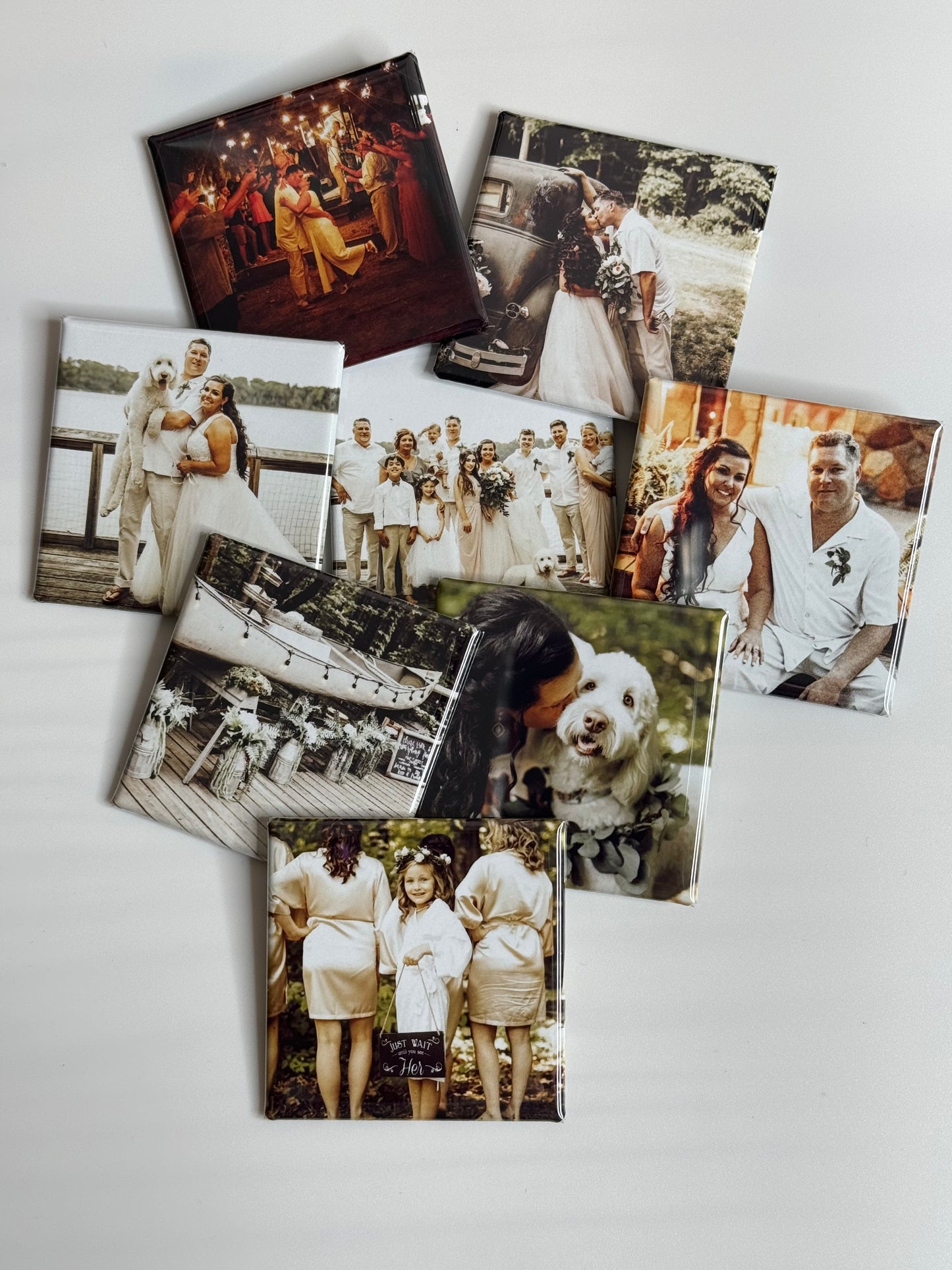 Custom Photo Magnets set of 9